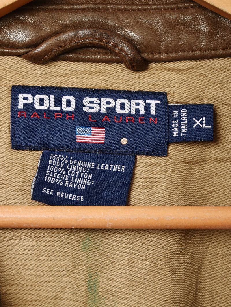 90's "POLO SPORT" Leather Swing Top