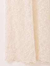 【2色展開】Meridian 花柄 チュール ノースリーブワンピース