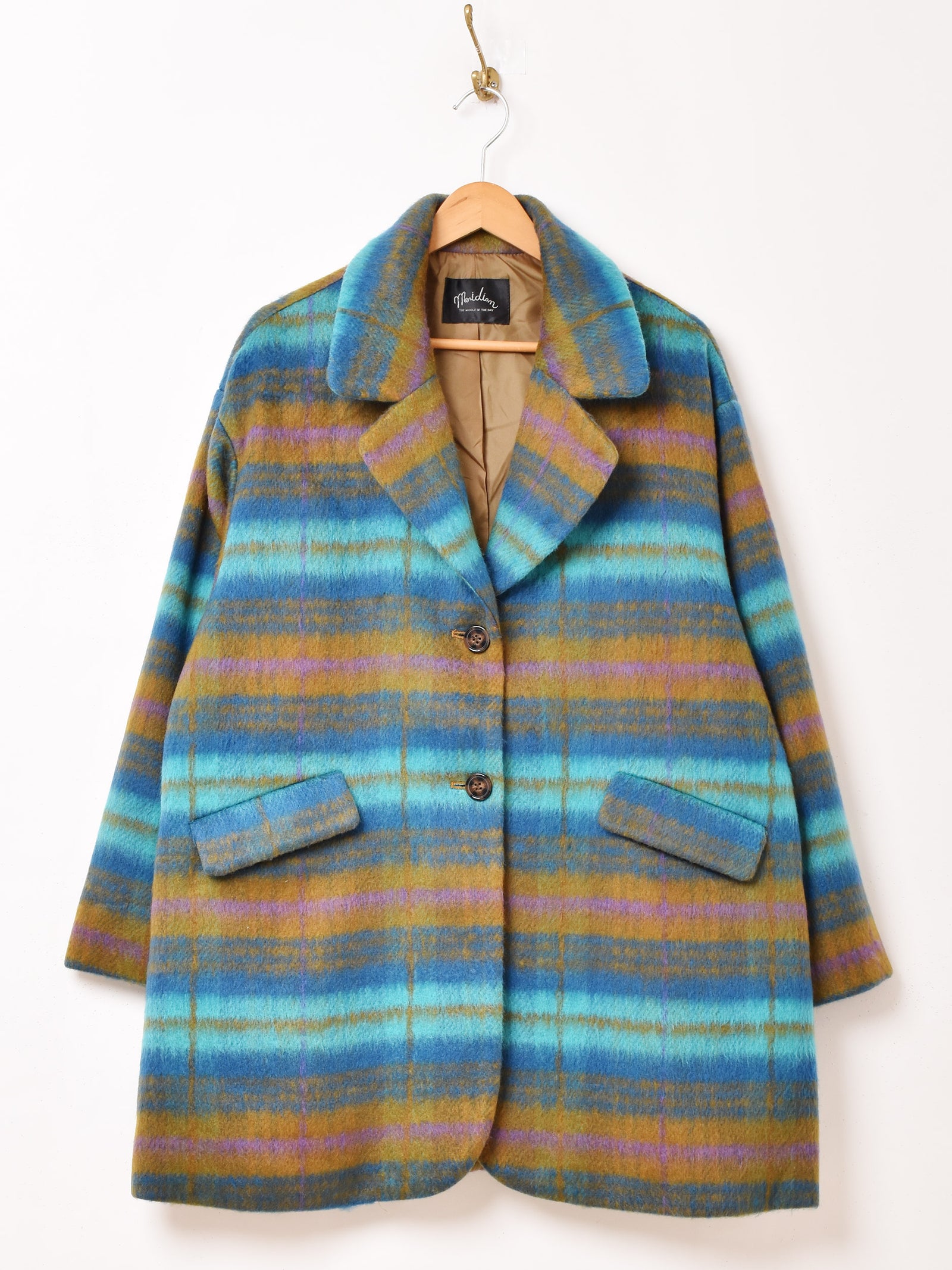 2色展開】Meridian カラフルチェック柄 チェスターコート – 古着屋Top