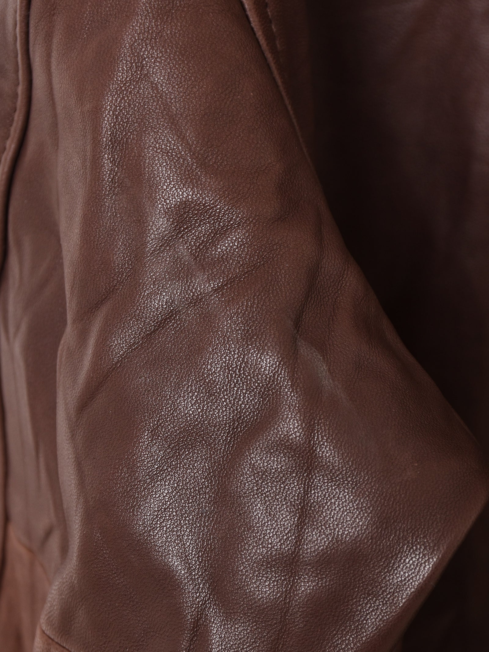 90s HALOGEN　ラムレザー スウィングトップ　ブラウン 茶 羊革 L 90s HALOGEN ラムレザー スウィングトップ ブラウン 茶 羊革 L 90's