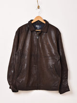 90's "Ralph Lauren" Leather Swing Top