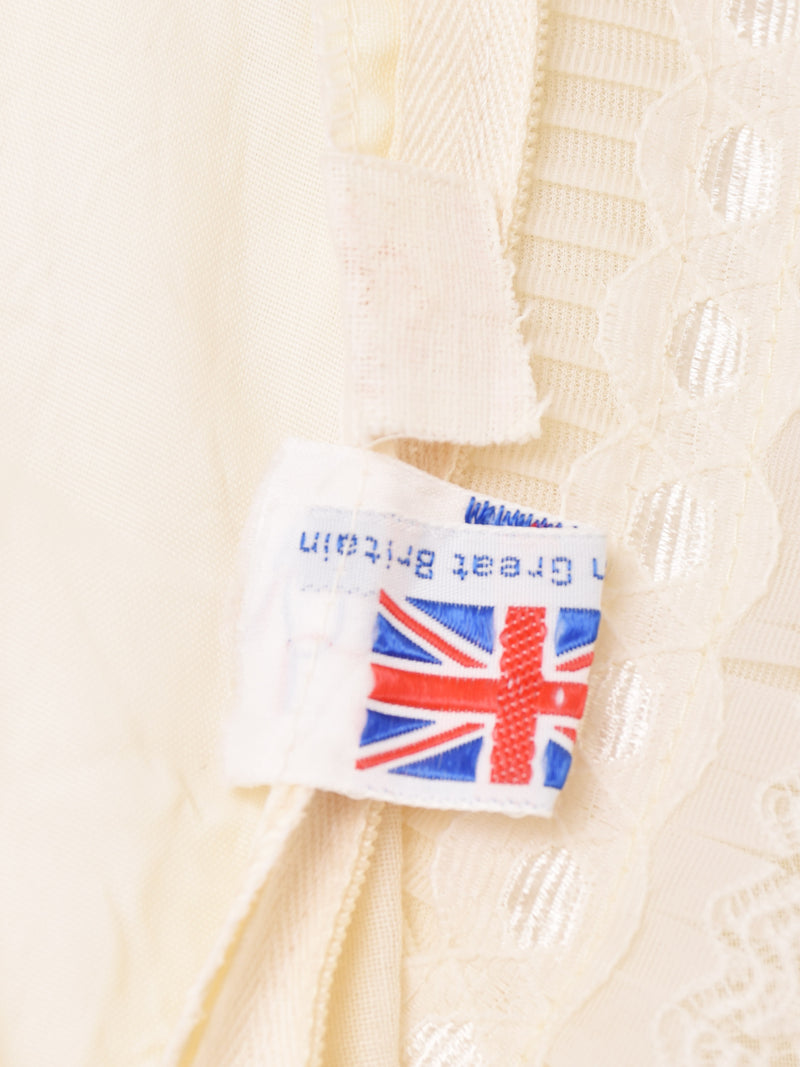 Made in UK レース フリル 半袖ワンピース