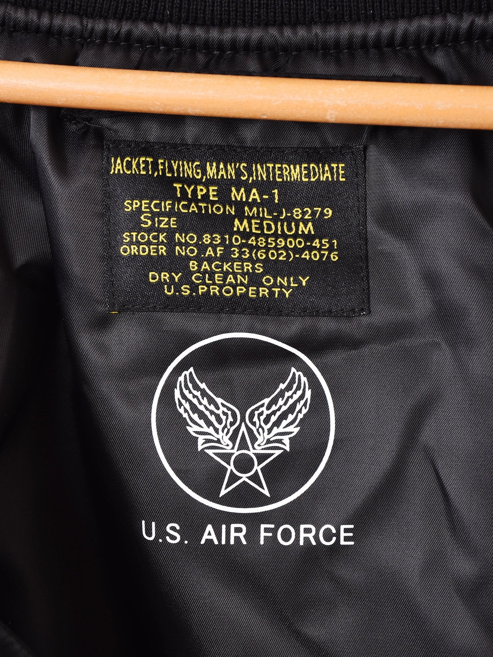 2色展開】Backers MA-1 フライトジャケット – 古着屋Top of the Hillの