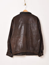 90's "Ralph Lauren" Leather Swing Top