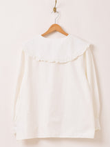 【2色展開】Meridian ビッグカラー 長袖ブラウス