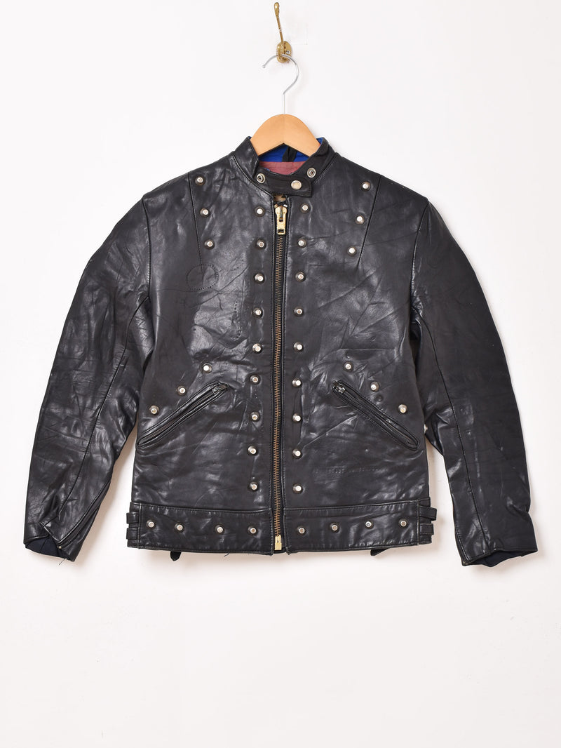 70's "Lewis Leathers" Studs Leather Jacket