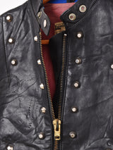 70's "Lewis Leathers" Studs Leather Jacket