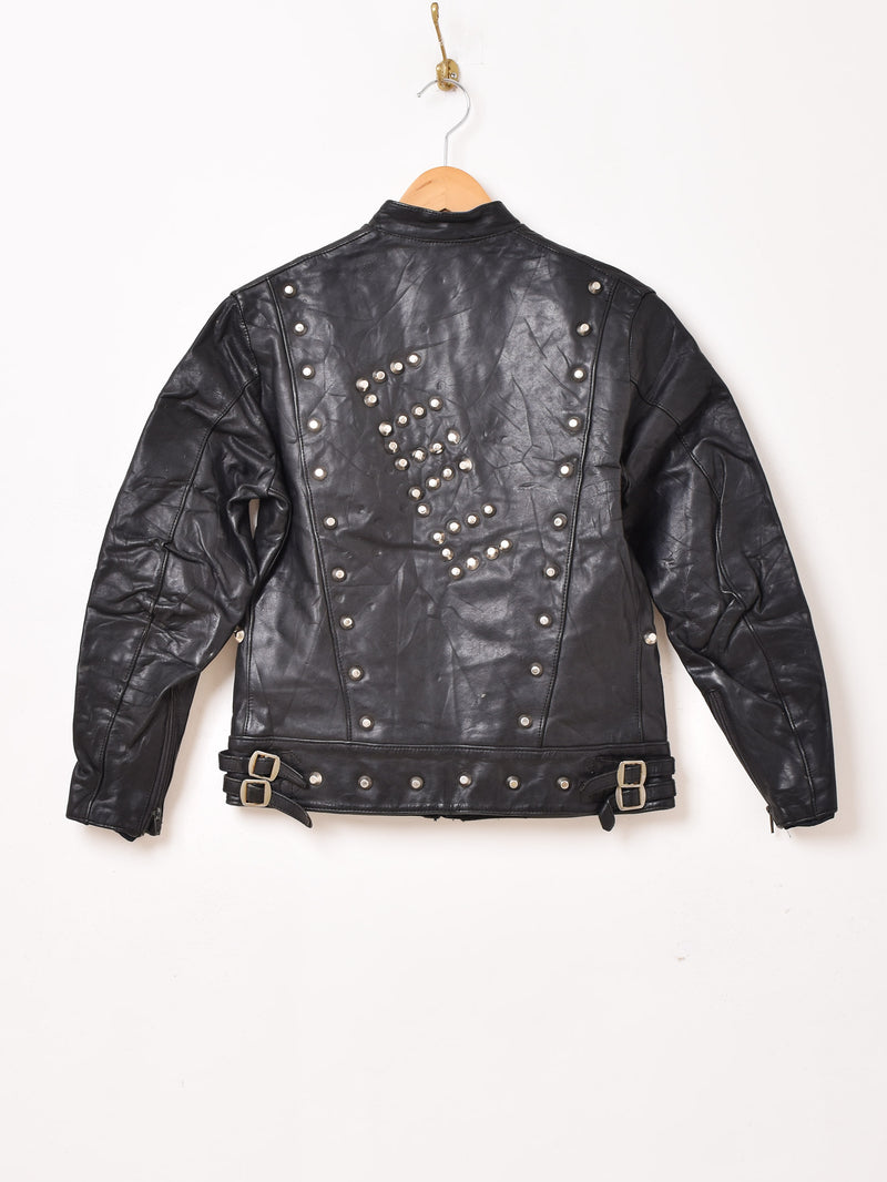 70's "Lewis Leathers" Studs Leather Jacket