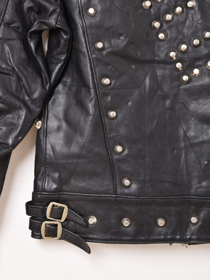 70's "Lewis Leathers" Studs Leather Jacket