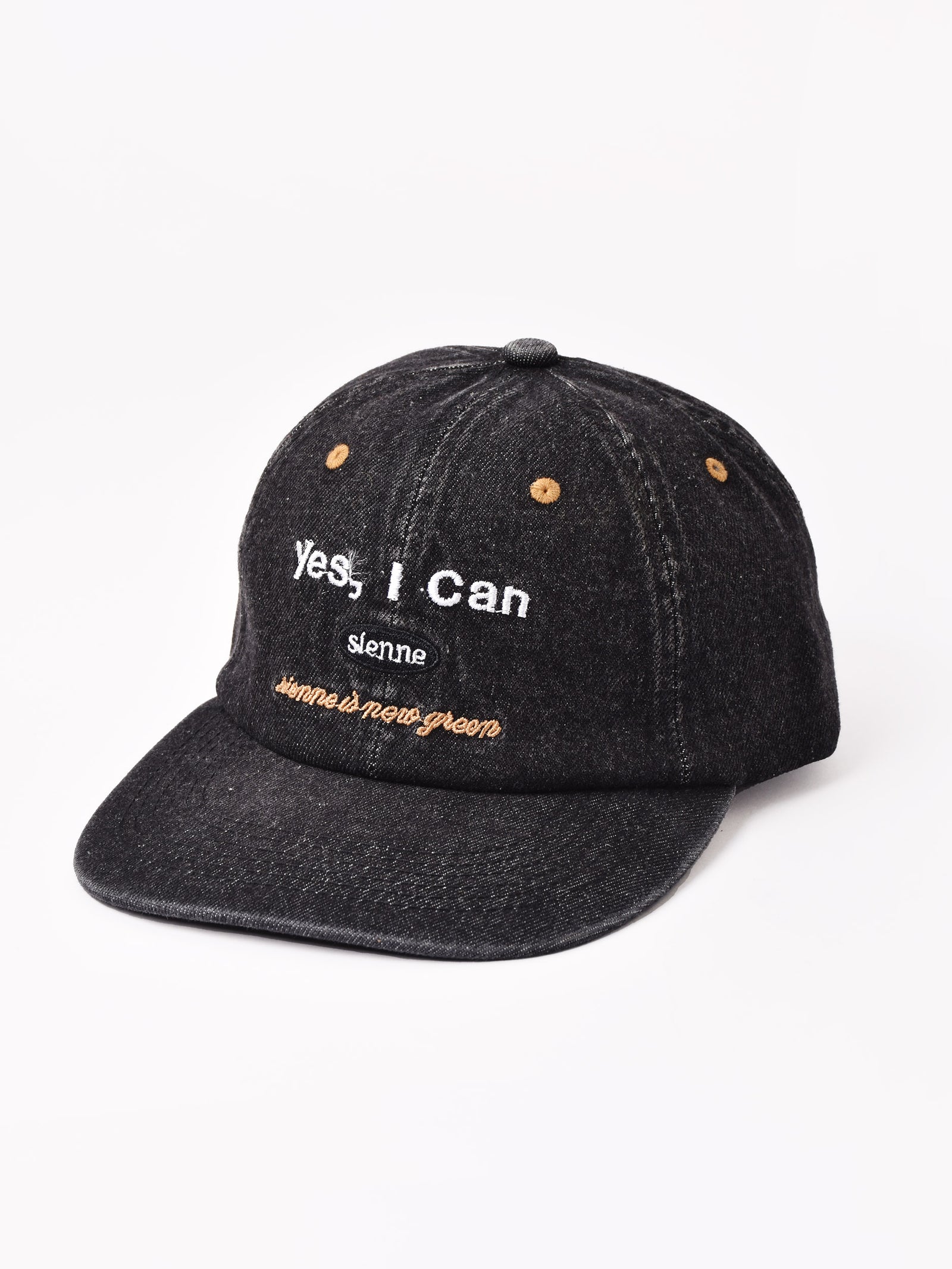 刺繍入り デニムキャップ「Yes,I Can」 – 古着屋Top of the Hillの