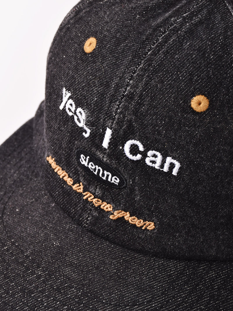刺繍入り デニムキャップ「Yes,I Can」 – 古着屋Top of the Hillの