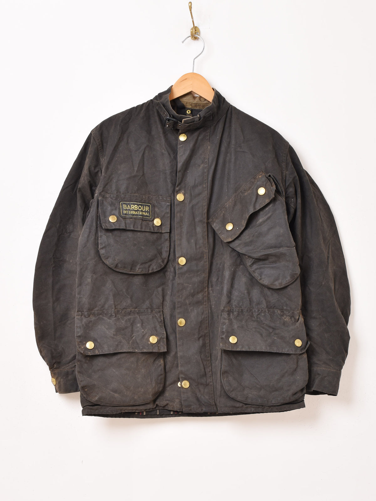 こばやしさん専用Barbour バブアー 肉厚本革レザー ジャケット コート