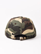 カモフラージュ柄 刺繍入り キャップ「LIFE AND DEATH」