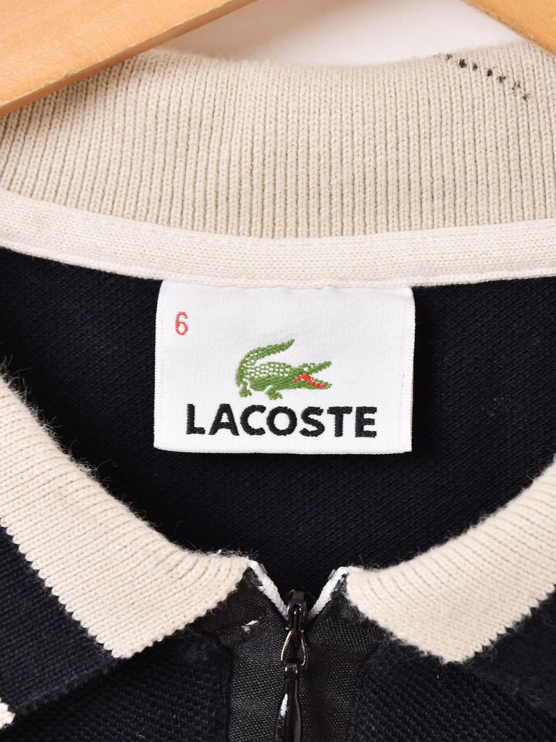 "LACOSTE" ハーフジップ ポロシャツ