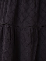 【3色展開】Emerald Motel カットワーク刺繍 ティアードスカート