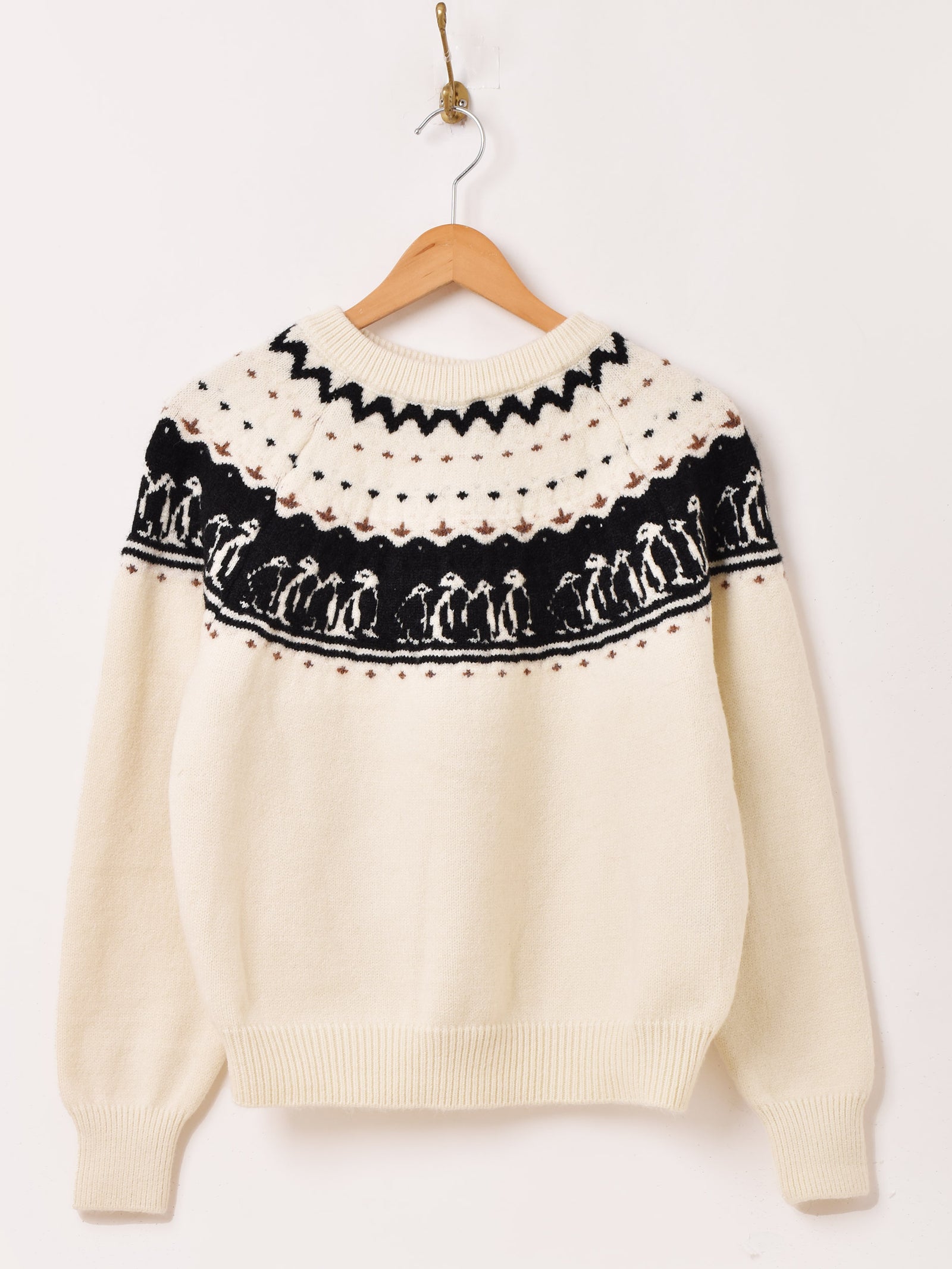 2色展開】Meridian ペンギン ノルディックセーター – 古着屋Top of the