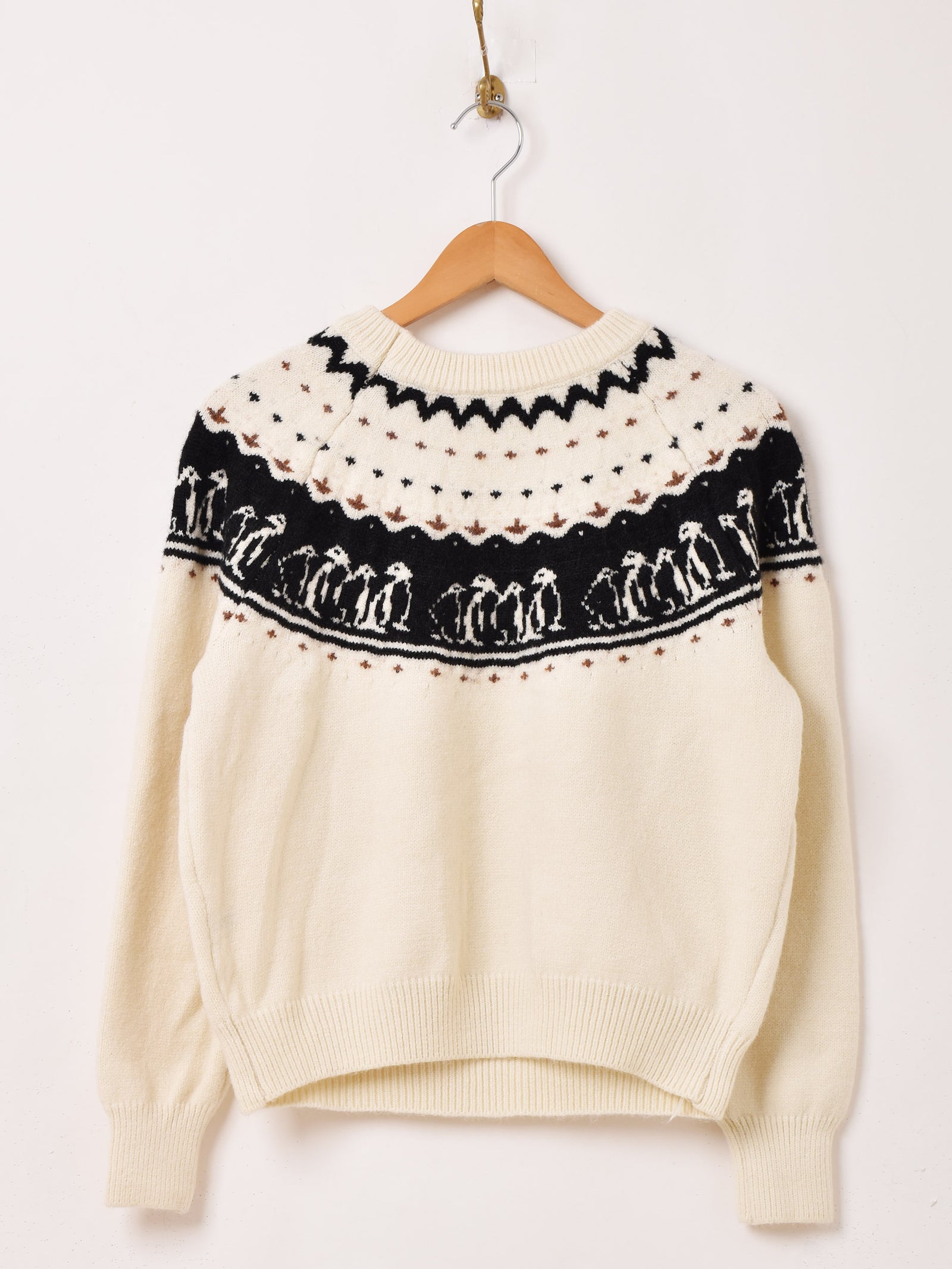 2色展開】Meridian ペンギン ノルディックセーター – 古着屋Top of the