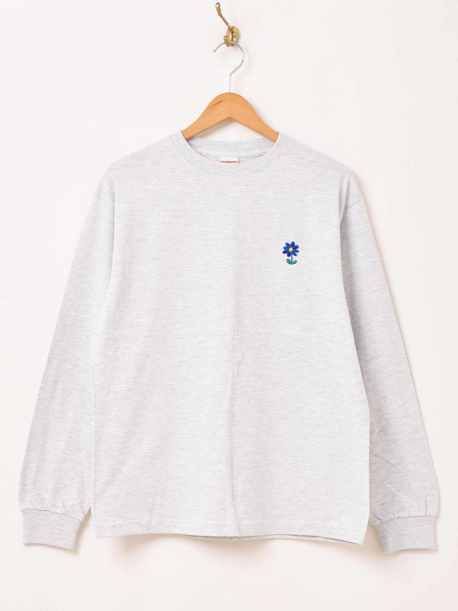 NOAH 総柄 ロングスリーブTシャツ ポルトガル製 ロングスリーブ（クラシック）Tシャツ （White/Navy English