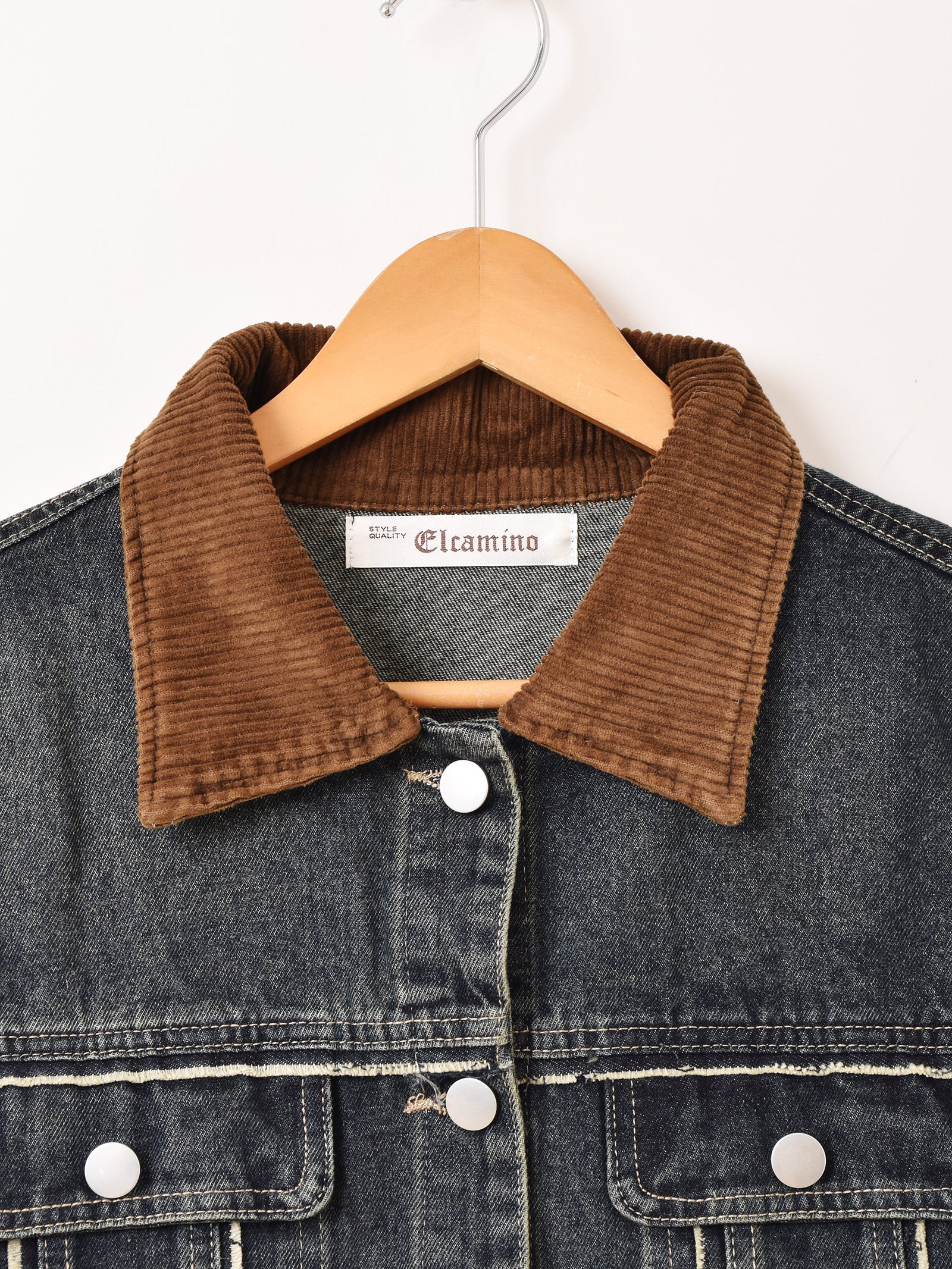 Elcamino コーデュロイカラー デニムジャケット – 古着屋Top of the