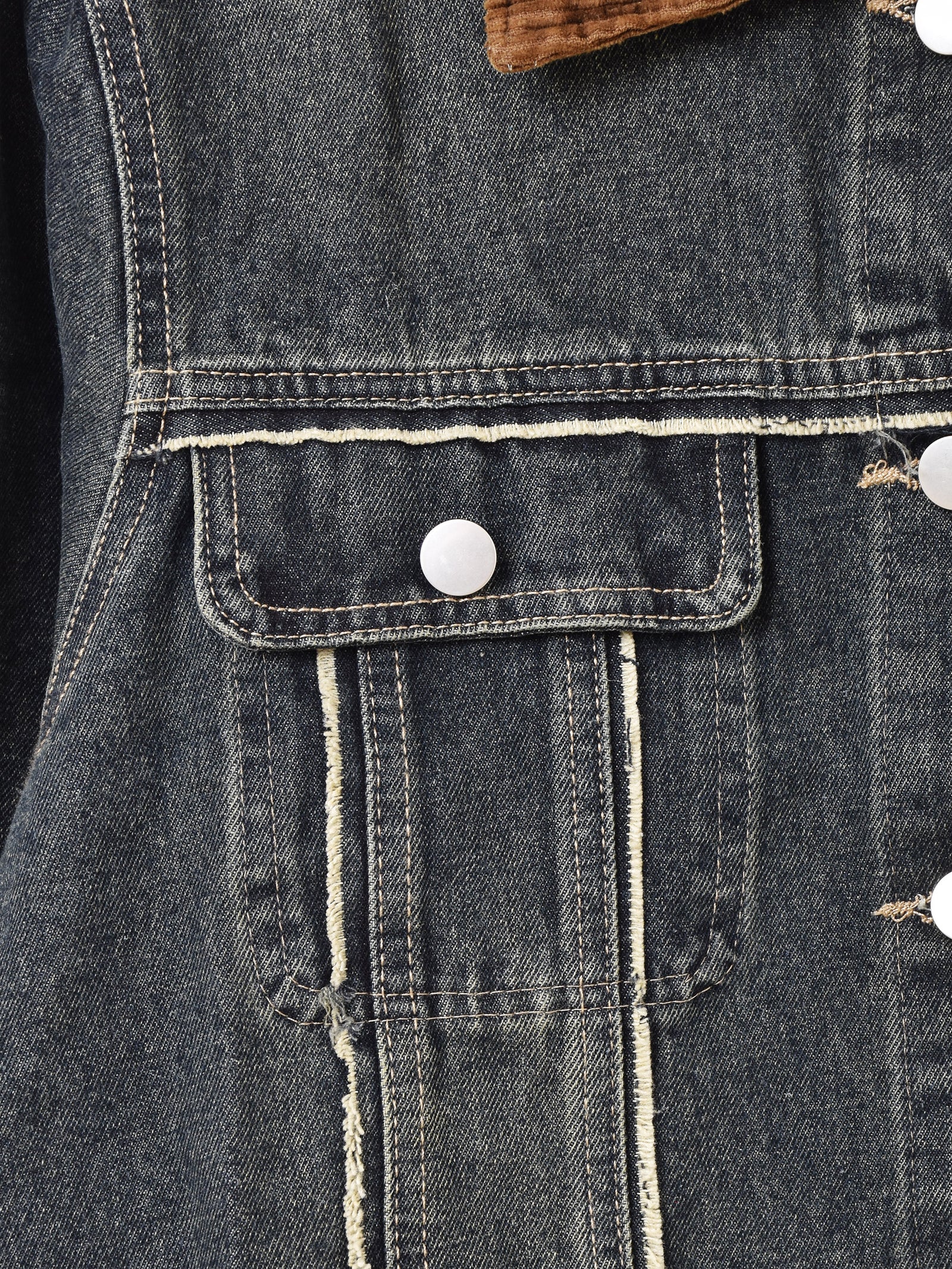 Elcamino コーデュロイカラー デニムジャケット – 古着屋Top of the