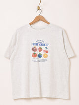 Meridian プリントTシャツ「FRUIT MARKET」