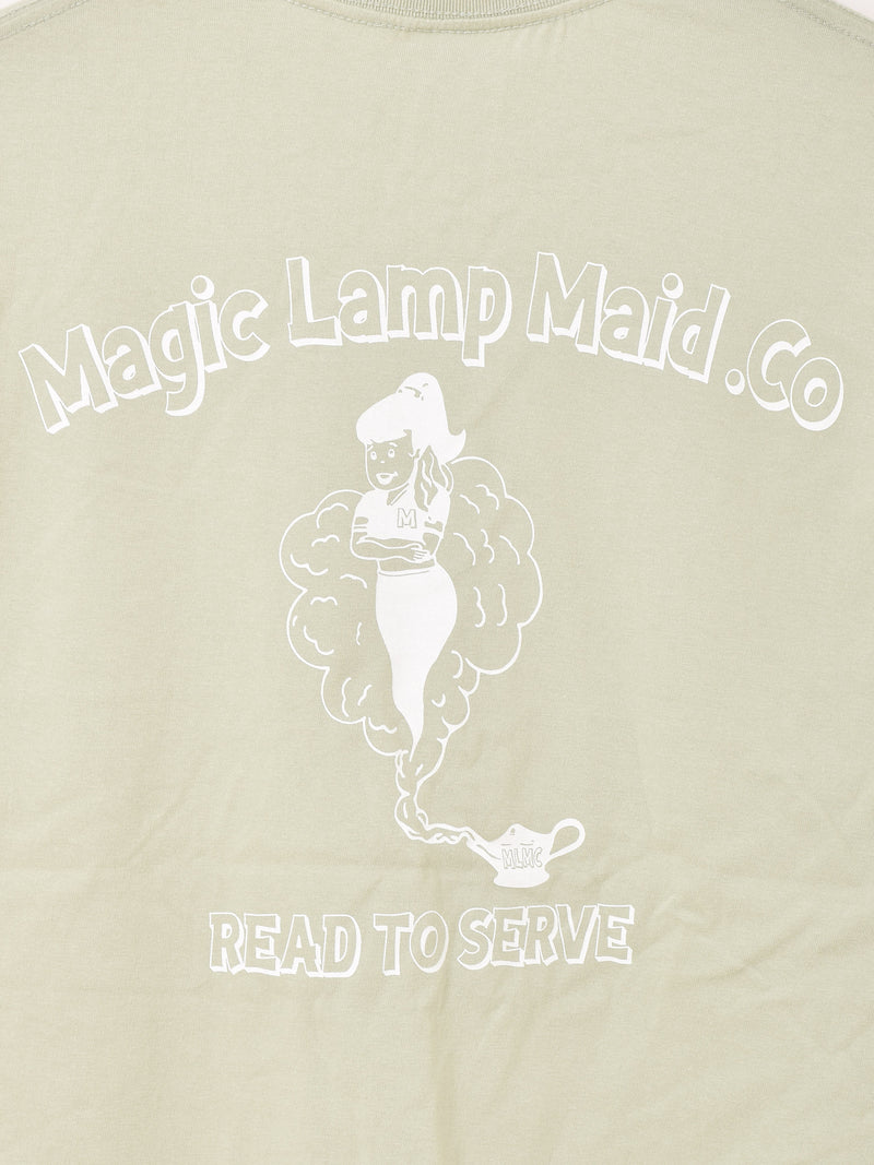 【2色展開】 プリント ロングスリーブTシャツ「Magic Lamp Maid.Co」