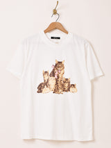 Meridian ネコ プリントTシャツ