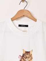 Meridian ネコ プリントTシャツ