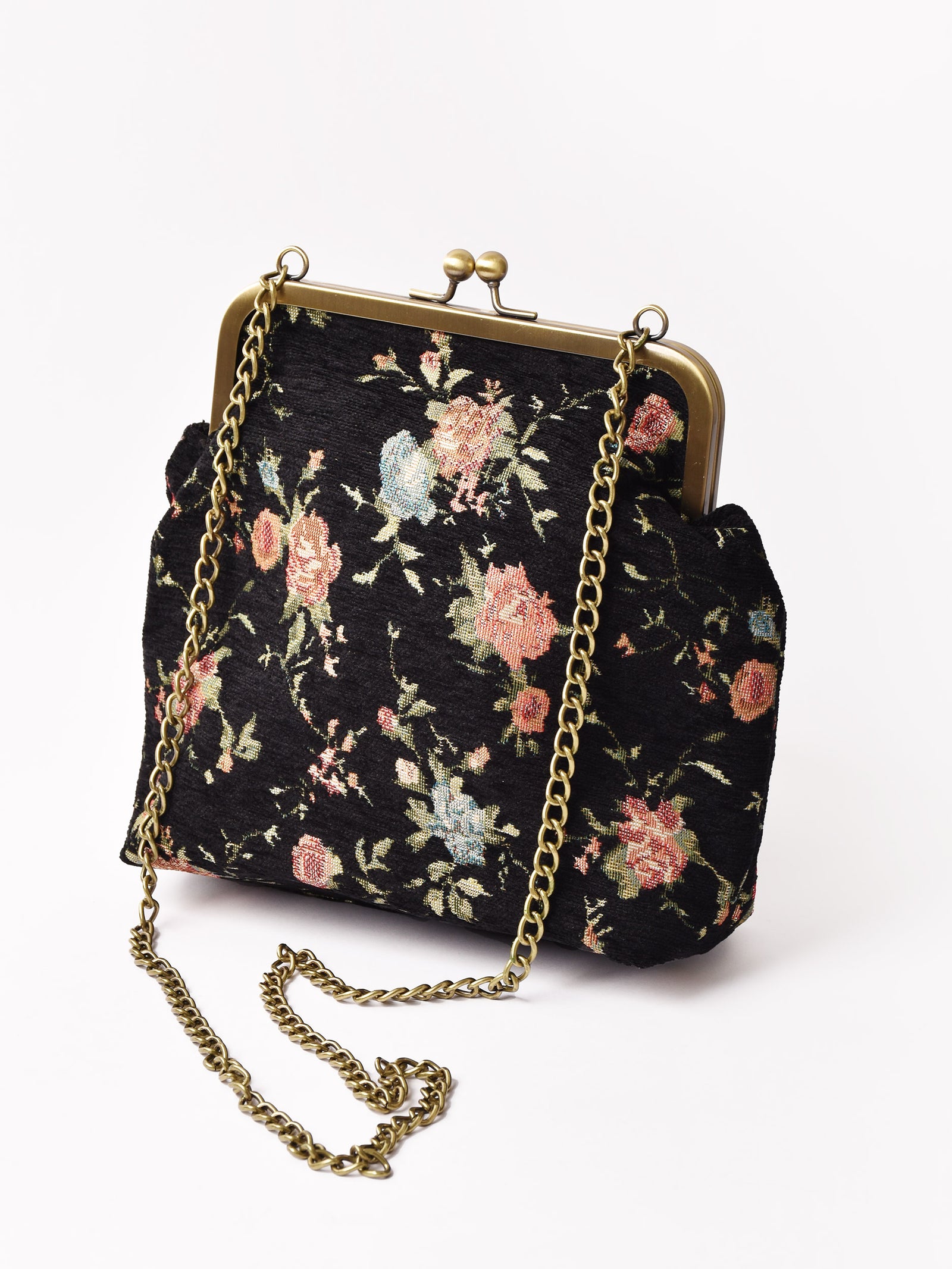 4色展開】総柄 アソート がま口 チェーンバッグ – 古着屋Top of the