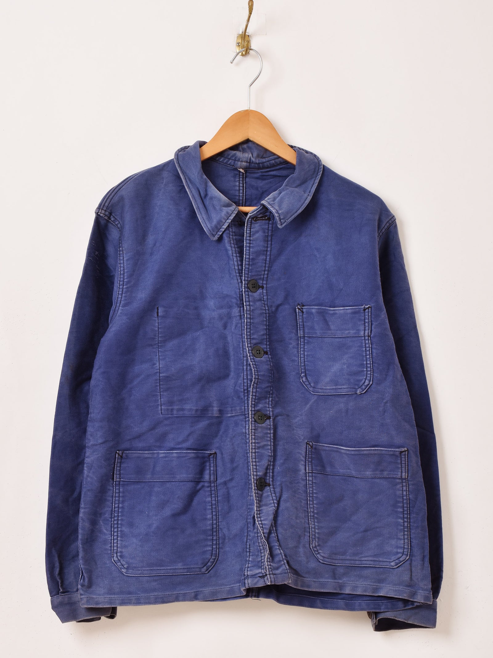 ジャケット・アウター 50-60s Adolph Lafont Work Jacket 1950'〜60s Adolphe Lafont Vintage French Work Black Moleskin ジャケット・アウター
