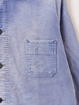 60's "BOTTON LE CABLE" Moleskin Work Jacket