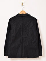 30's〜40's  "TRIM" Black Moleskin Work Jacket
