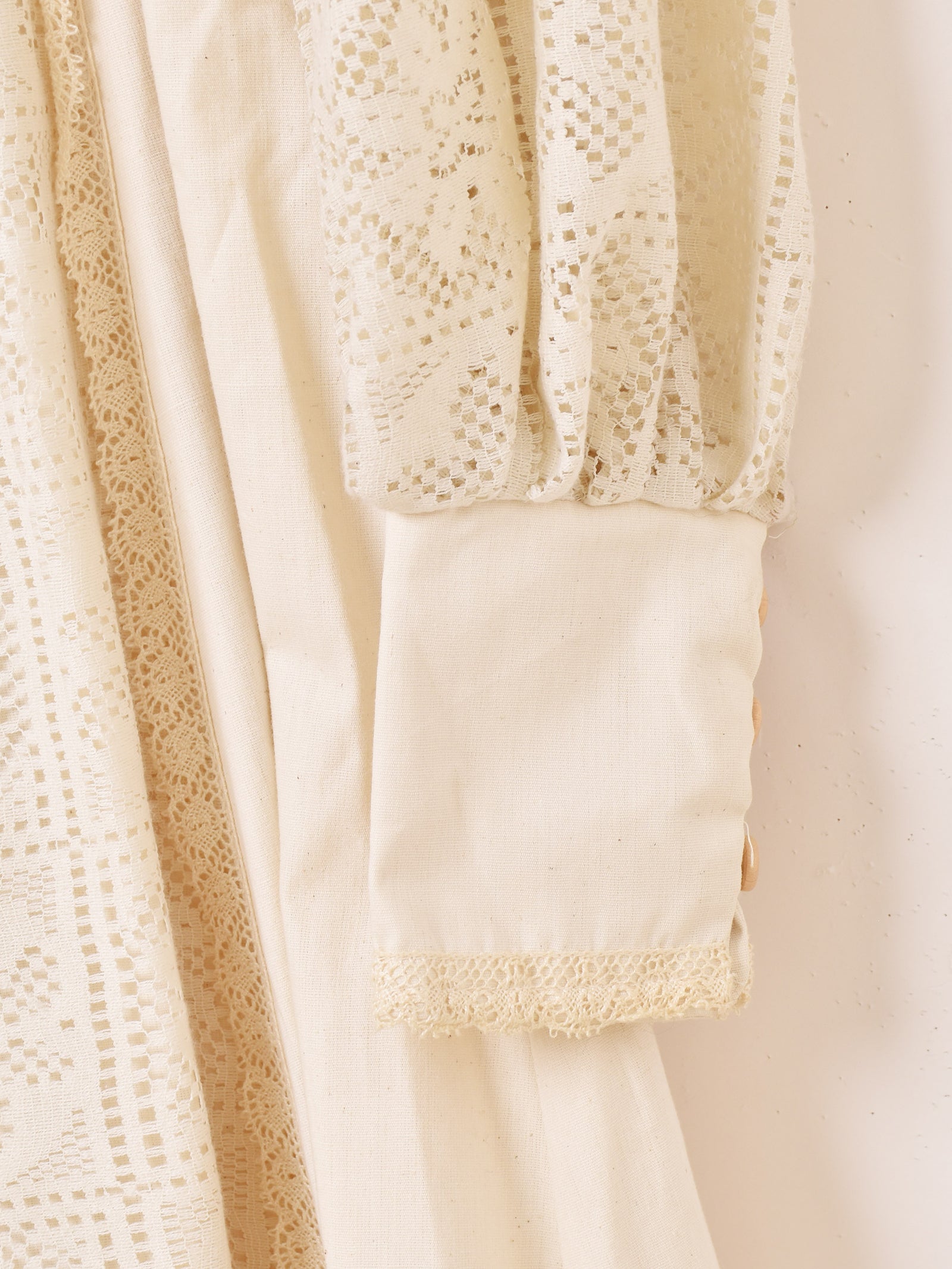 70's GUNNE SAX 長袖 生成り レース ワンピース – 古着屋Top of