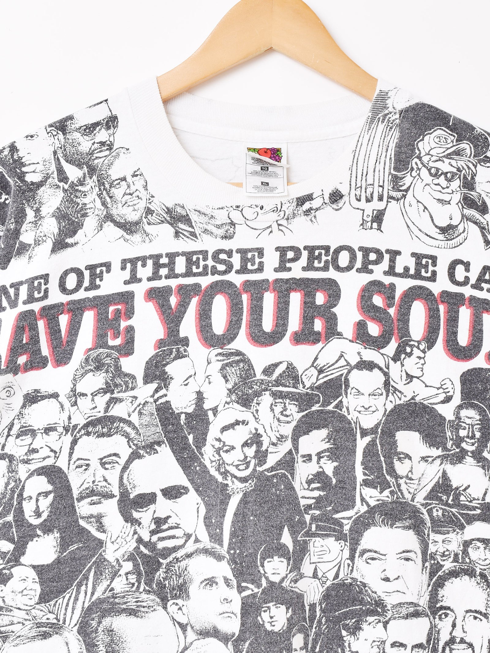 90s 偉人　SAVE YOUR SOUL tシャツ　only one 古着 90s USA製 「Save Your Soul」 × 「Only One」 キリスト