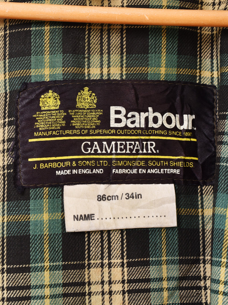 80's "Barbour" GAMEFAIR Waxed Jacket