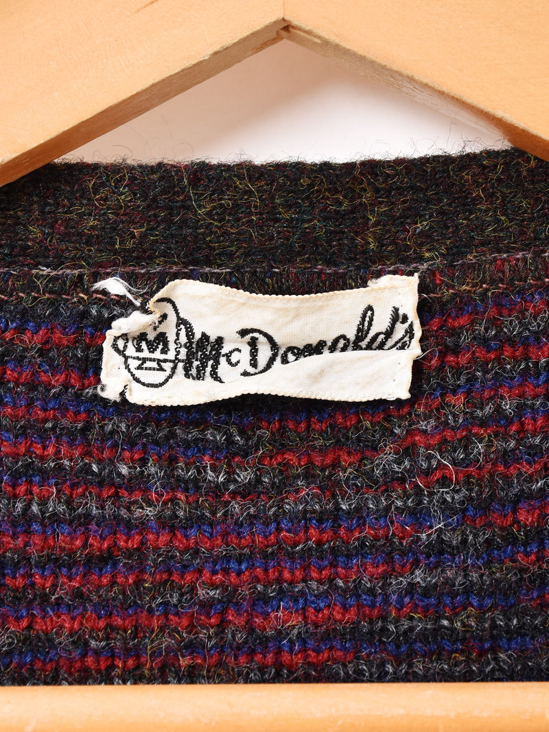 〜70's "Mc Donald's" Argyle Cardigan