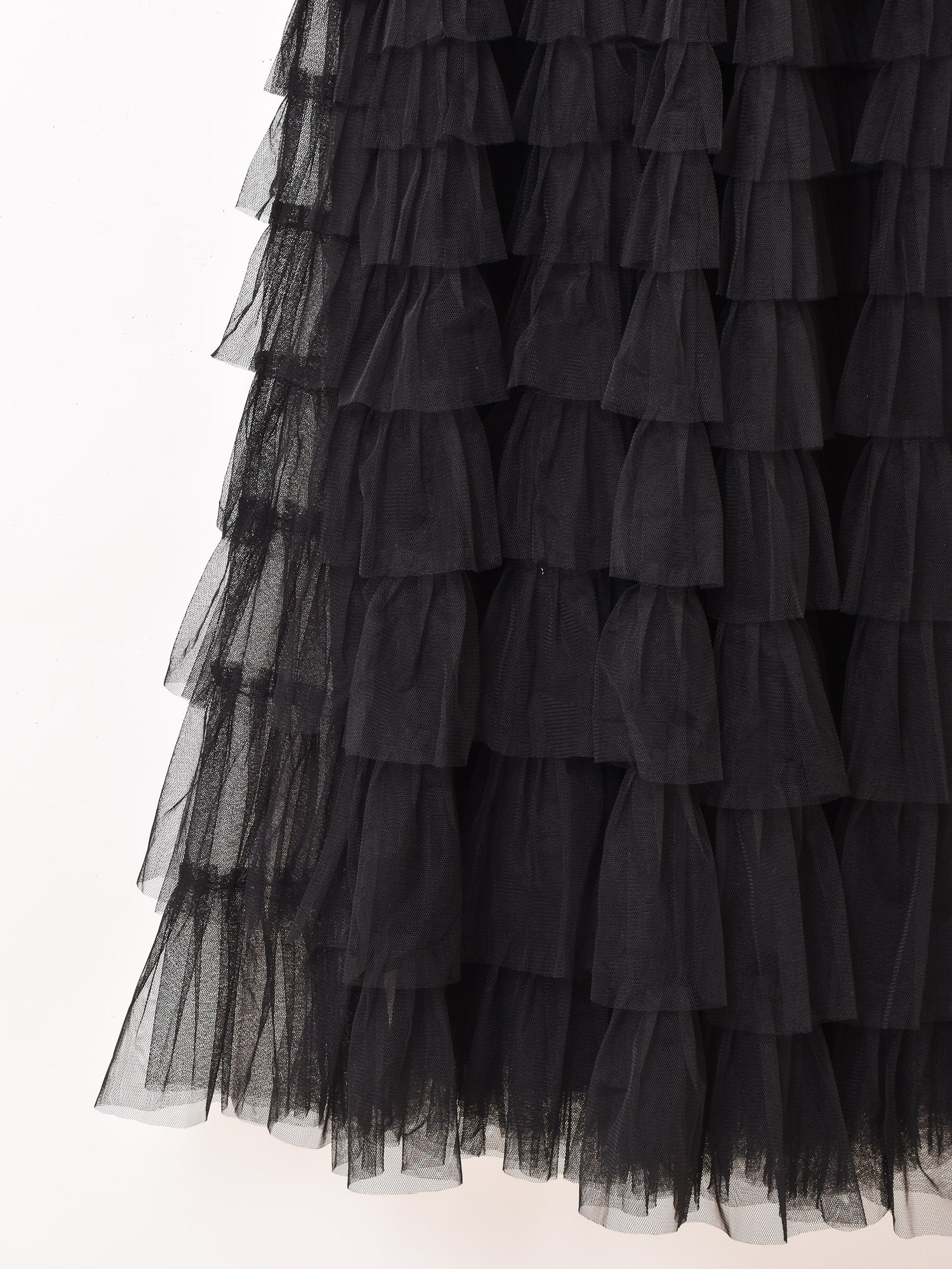 4色展開】Elcamino クロシェ×チュール ティアード キャミソール