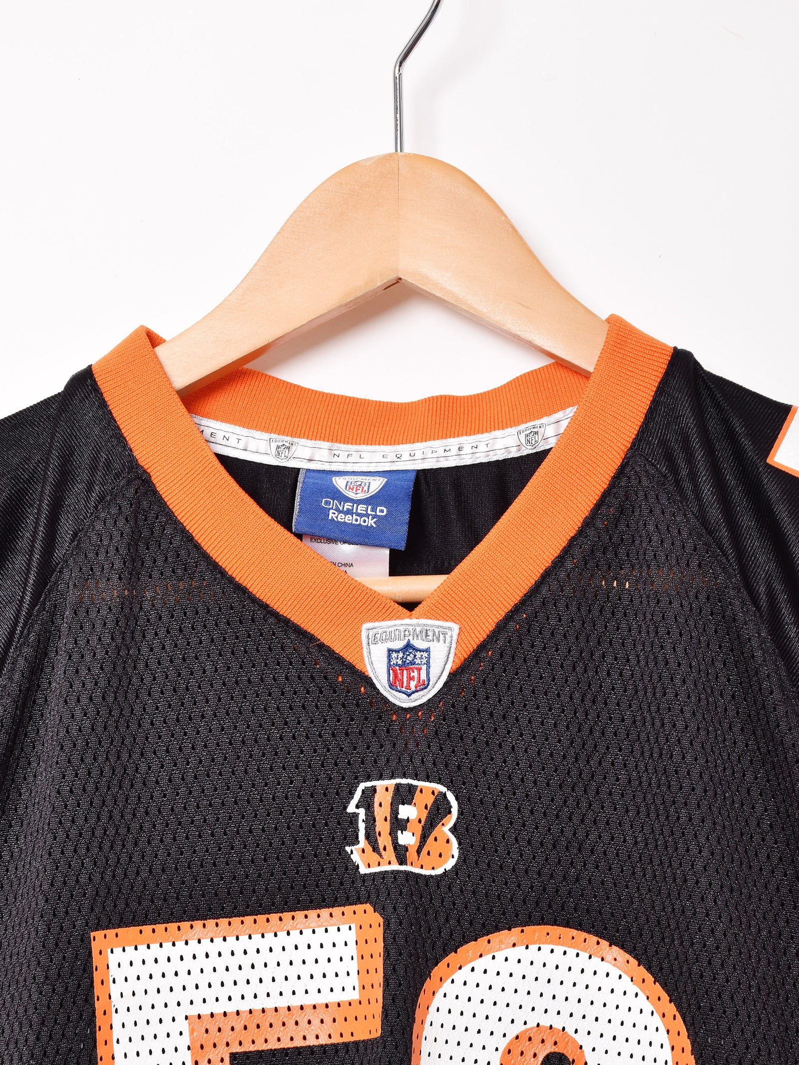 【ゲームシャツ】Tシャツ　リーボック　シンシナティ•ベンガルズ　アメフトシャツ NFL Cincinnati Bengals ゲームシャツ – 古着屋Top of the Hill
