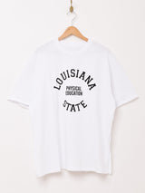 【2色展開】 プリントTシャツ サイドスリット「LOUISIANA」