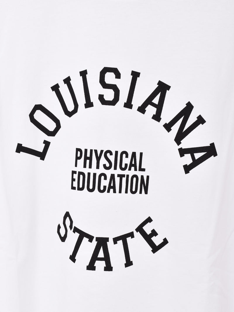 【2色展開】 プリントTシャツ サイドスリット「LOUISIANA」