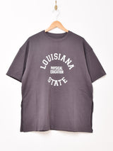 【2色展開】 プリントTシャツ サイドスリット「LOUISIANA」