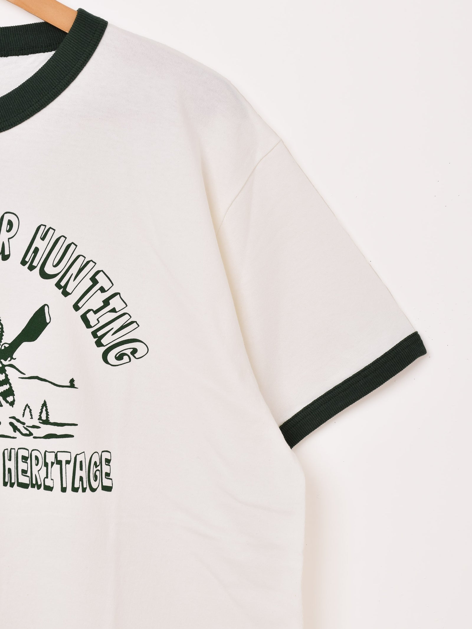 2色展開】 プリント リンガーTシャツ「BLACK POWDER HUNTING」 – 古着