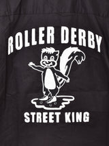 【3色展開】Backers 刺繍入り 半袖 ボウリングシャツ 「ROLLER DERBY」