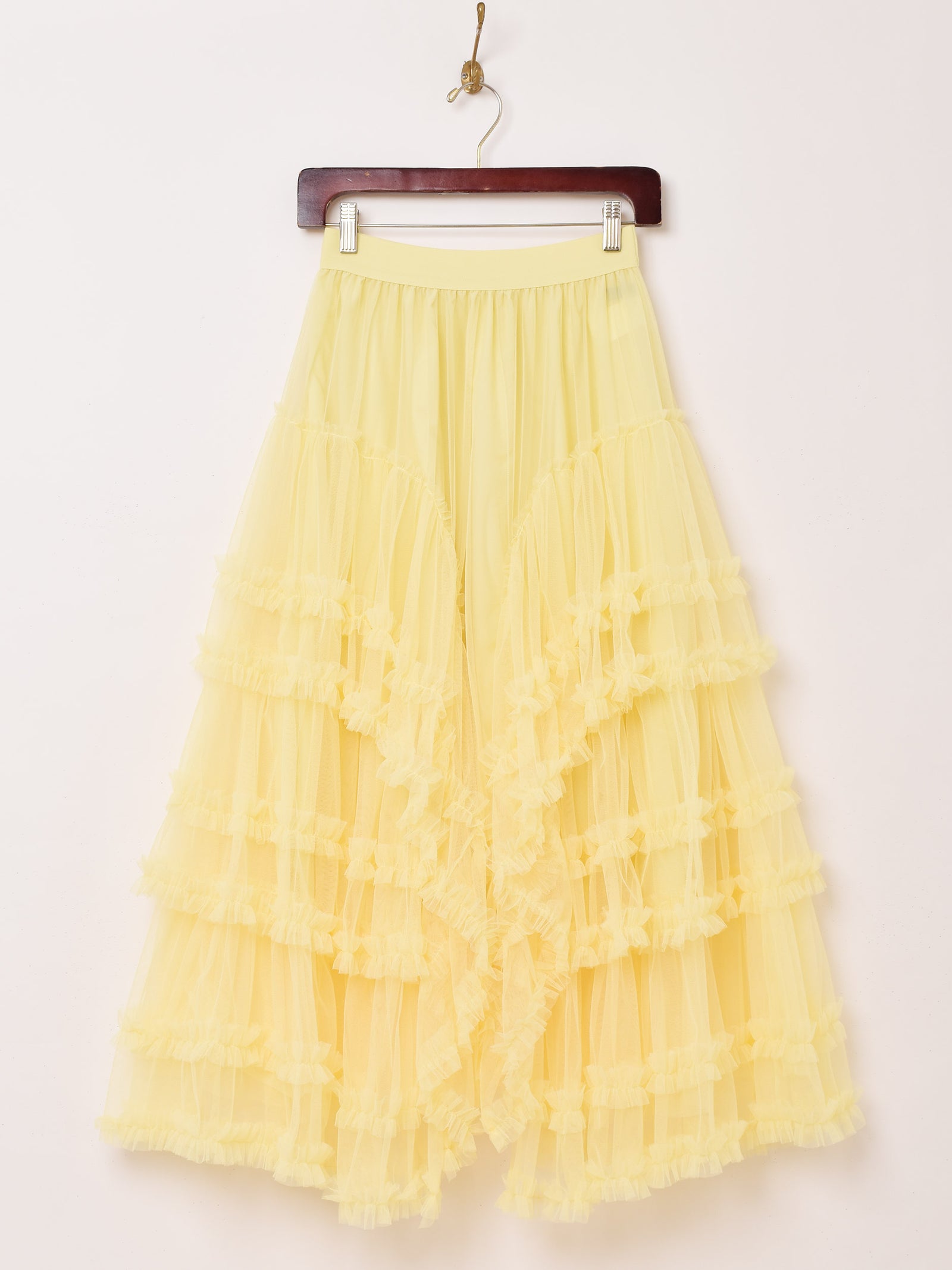 7色展開】Meridian チュール ボリューム フリル スカート – 古着屋Top