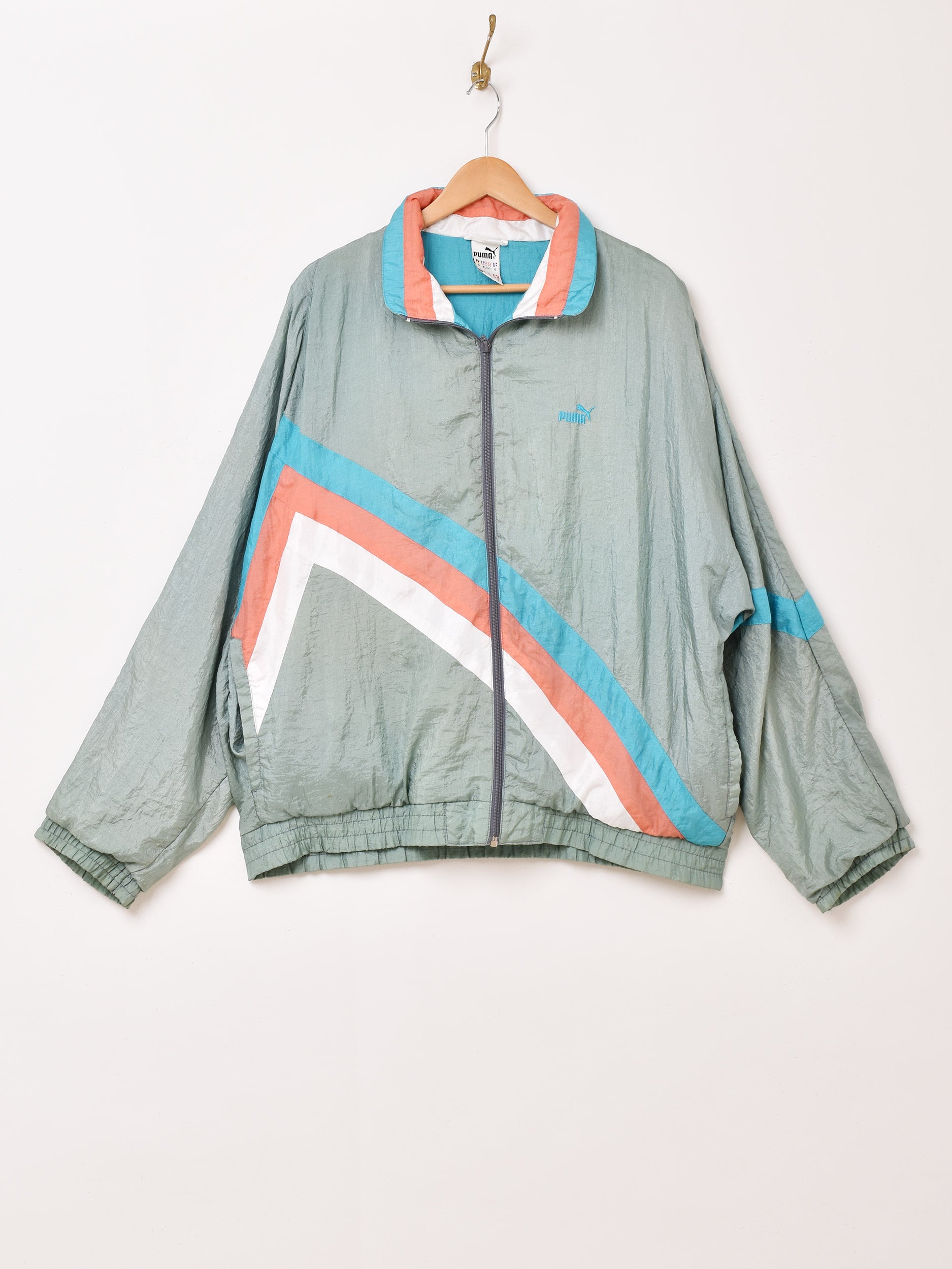 【希少レア】00s PUMA リップストップ ナイロン トラックジャケット 00s PUMA トラックジャケット – 【古着屋3peace】