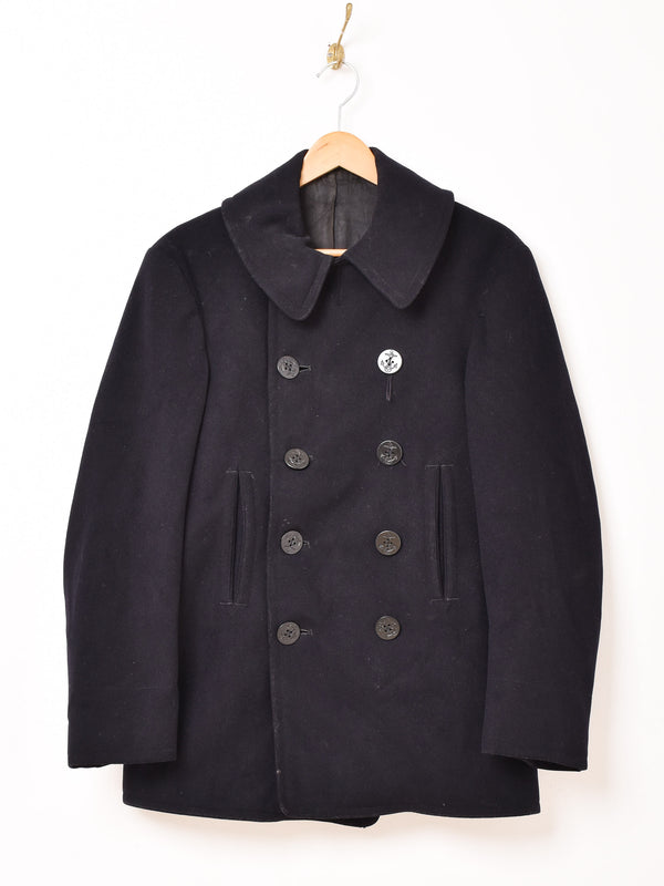 1940’s 前期 U.S.NAVY "NAVAL CLOTHING FACTORY" 10ボタン Pコート