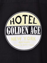 【3色展開】Backers 半袖 プリント オープンカラーシャツ 「HOTEL GOLDEN AGE NEW YORK」