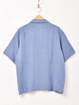 【2色展開】Backers 半袖 ラインデザイン オープンカラーシャツ