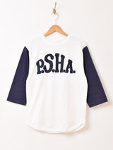 七分袖 ベースボールTシャツ「P.S.H.A」