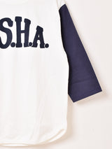 七分袖 ベースボールTシャツ「P.S.H.A」